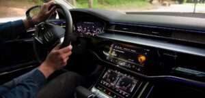 man driving