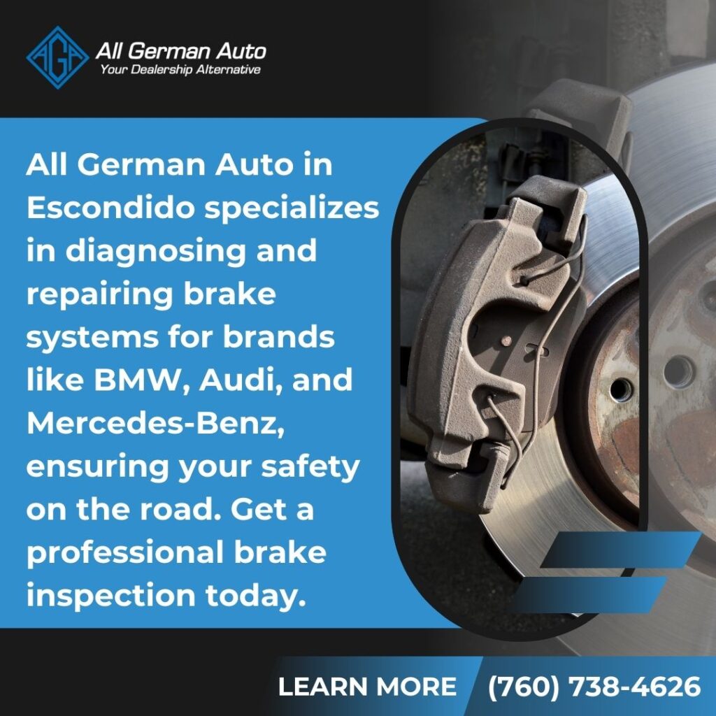 professional brake repair for BMW, Audi and Mercedes-Benz