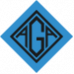 AGA logo blue background